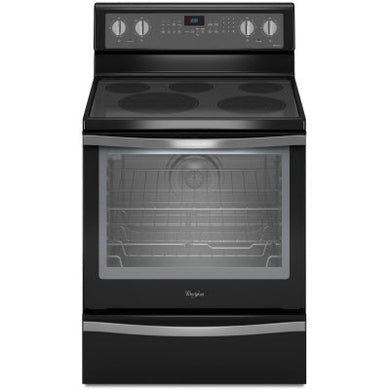 Whirlpool YWFE715H0EE 30-inch Freestanding Electric Range, Black