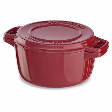 KitchenAid KCPI60CRER 6.0-Quart Casserole, Red