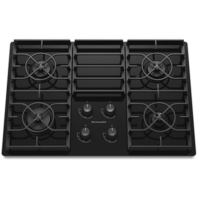 KitchenAid KGCC506RBL 30-inch Built-In Gas Cooktop, Black