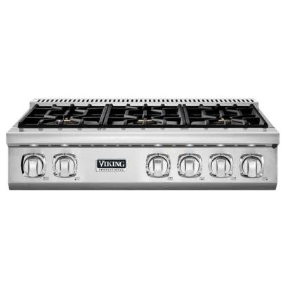 Viking Professional VGRT7366BSSLP, Stainless Steel (Cooktops - Gas)