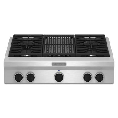 KitchenAid KGCU462VSSSP 36-inch Gas Rangetop, Stainless Steel