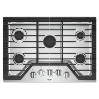 Whirlpool WCG97US0HSSP 30-inch, Built-In, Gas Cooktop, Stainless Steel