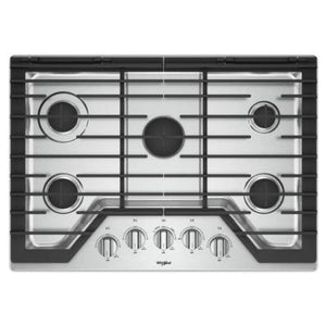 Whirlpool WCG97US0HSSP 30-inch, Built-In, Gas Cooktop, Stainless Steel