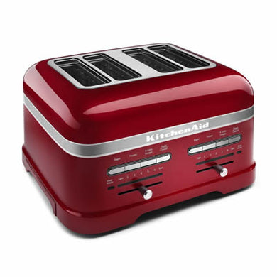 KitchenAid KMT4203CASP 4-Slice Motorized Toaster, Red