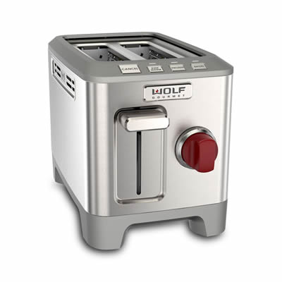 Wolf Gourmet WGTR102SCSP 2-Slice Lever Toaster, Stainless Steel